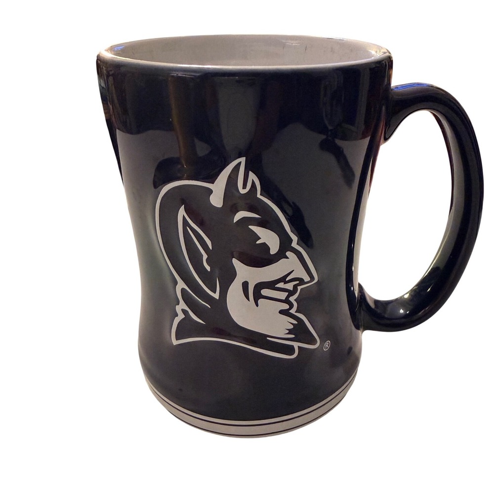 Duke Blue Devils Mug Boelter Brands Blue Ceramic Sculpted Coffee Cup‎ NCAA 2011